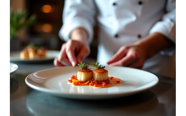 Dîner privé intimiste avec chef à domicile