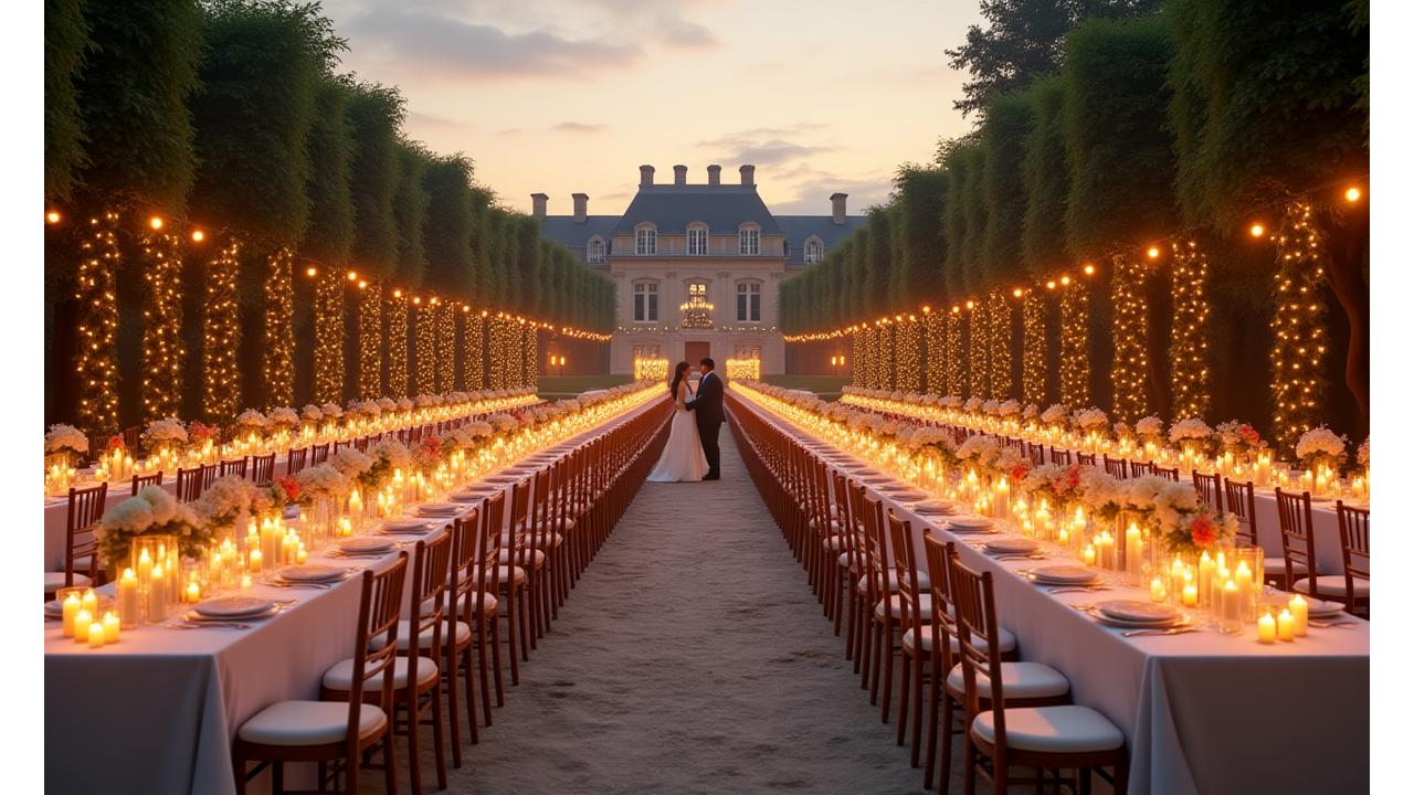 Mariage féérique dans les jardins du Château de Versailles