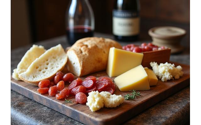 Fromages artisanaux français et charcuteries fines